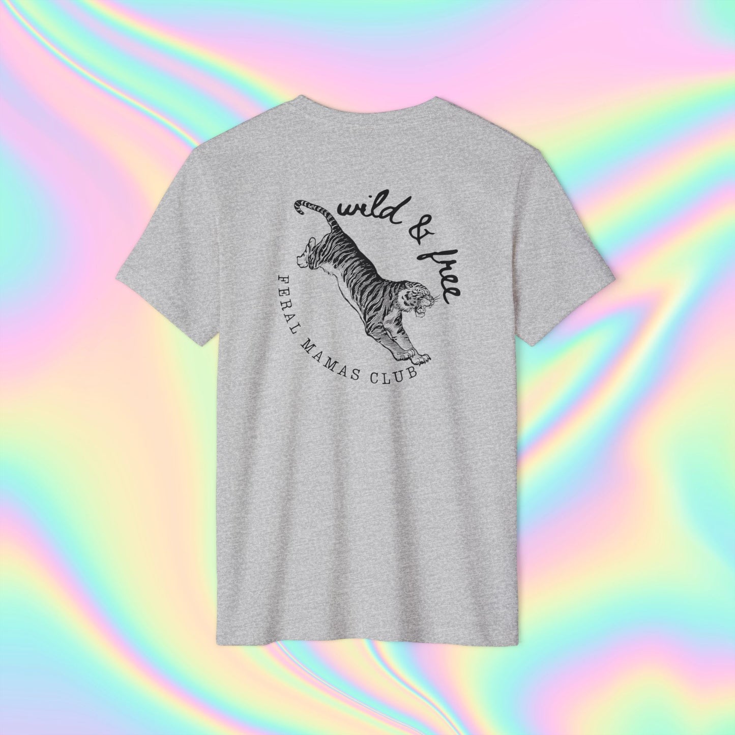Eco-Friendly Tiger Design T-Shirt - Feral Mamas Club Apparel