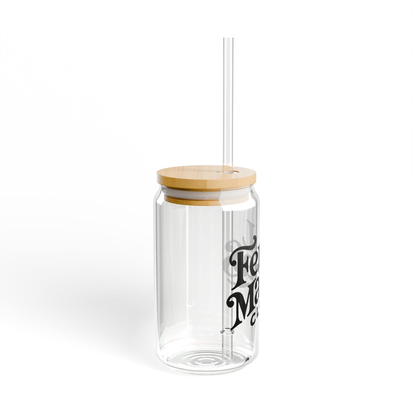 Feral Mamas Club Sipper Glass 16oz, Mama on the Go Iced Coffee Tea Tumbler, Travel Cup Gift for Mom, Fierce Mom Life Mug, Mom Life Glass