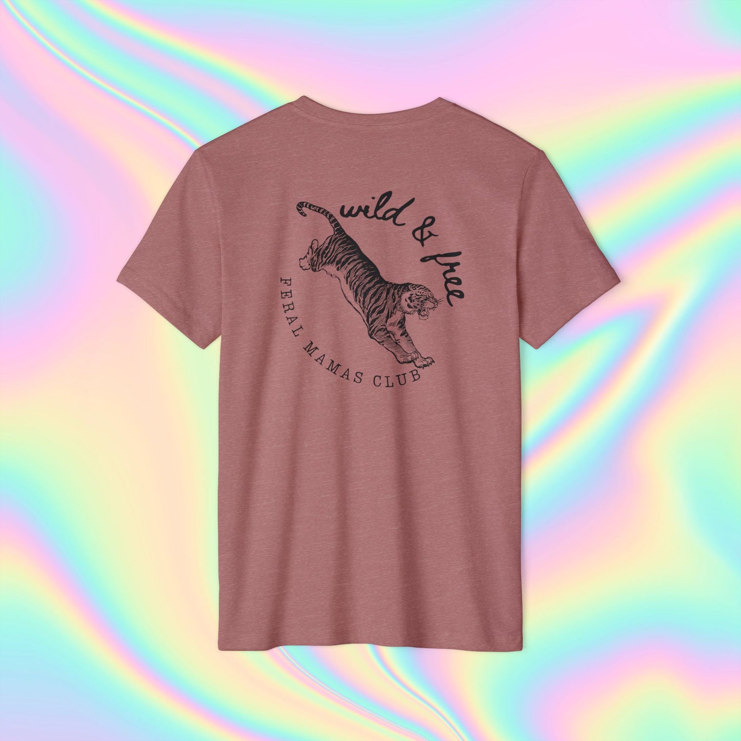 Eco-Friendly Tiger Design T-Shirt - Feral Mamas Club Apparel