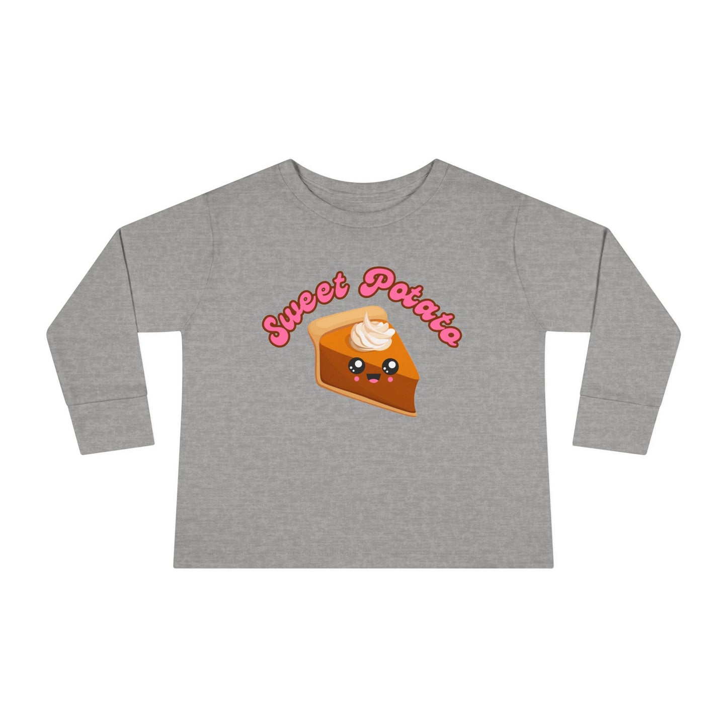 Sweet Potato Pie Toddler Tee, Thanksgiving Shirt, Holiday Outfit, Cute Kids Top, Cartoon Pie Design
