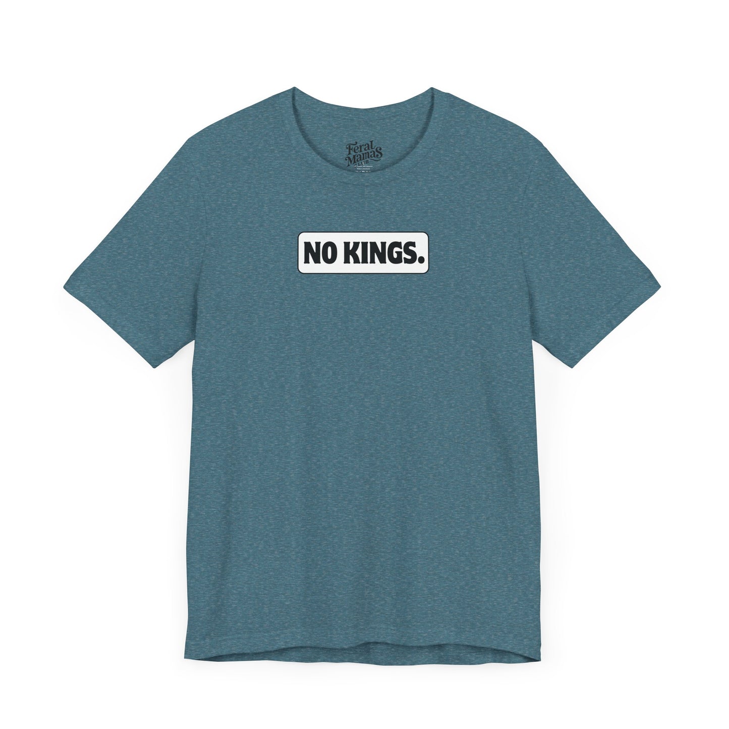 No Kings Graphic Shirt - Unisex Jersey Tee - White Background