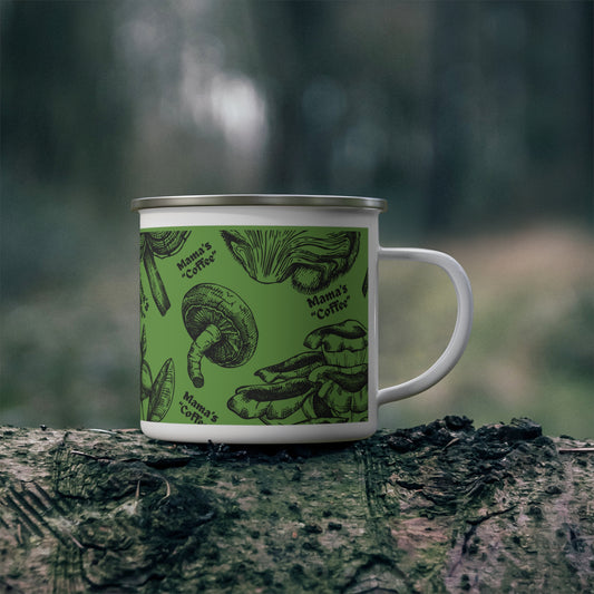 Mama's "Coffee" Green Mushroom Mug