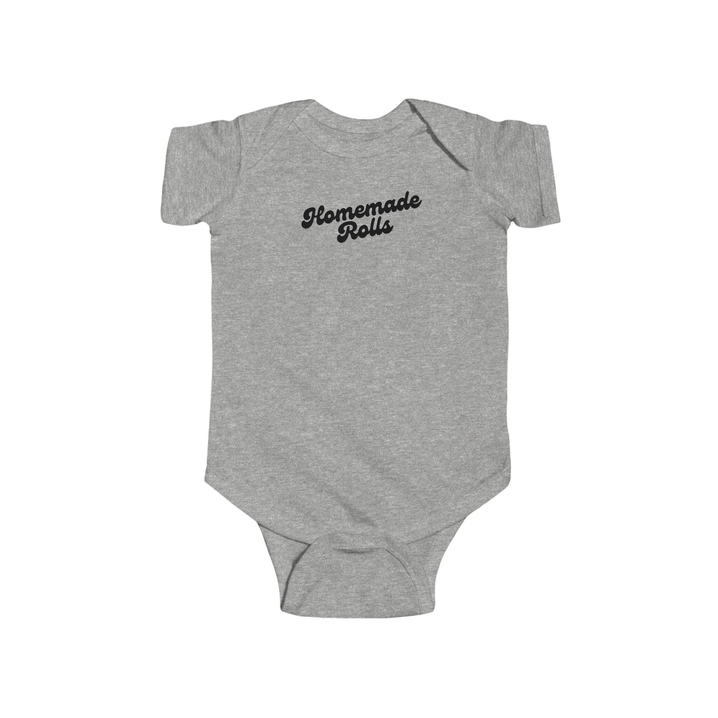 Christmas Thanksgiving Homemade Rolls Funny Baby Onesie, Infant Bodysuit, Holiday Vibes, Cute Baby Outfit, Short Sleeve Onesie