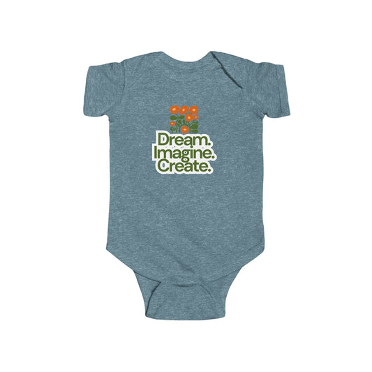 Infant Dream & Create Bodysuit, Toddler Gift, Baby Shower, New Parent Gift, Cute Baby Outfit, Inspirational Baby Clothes