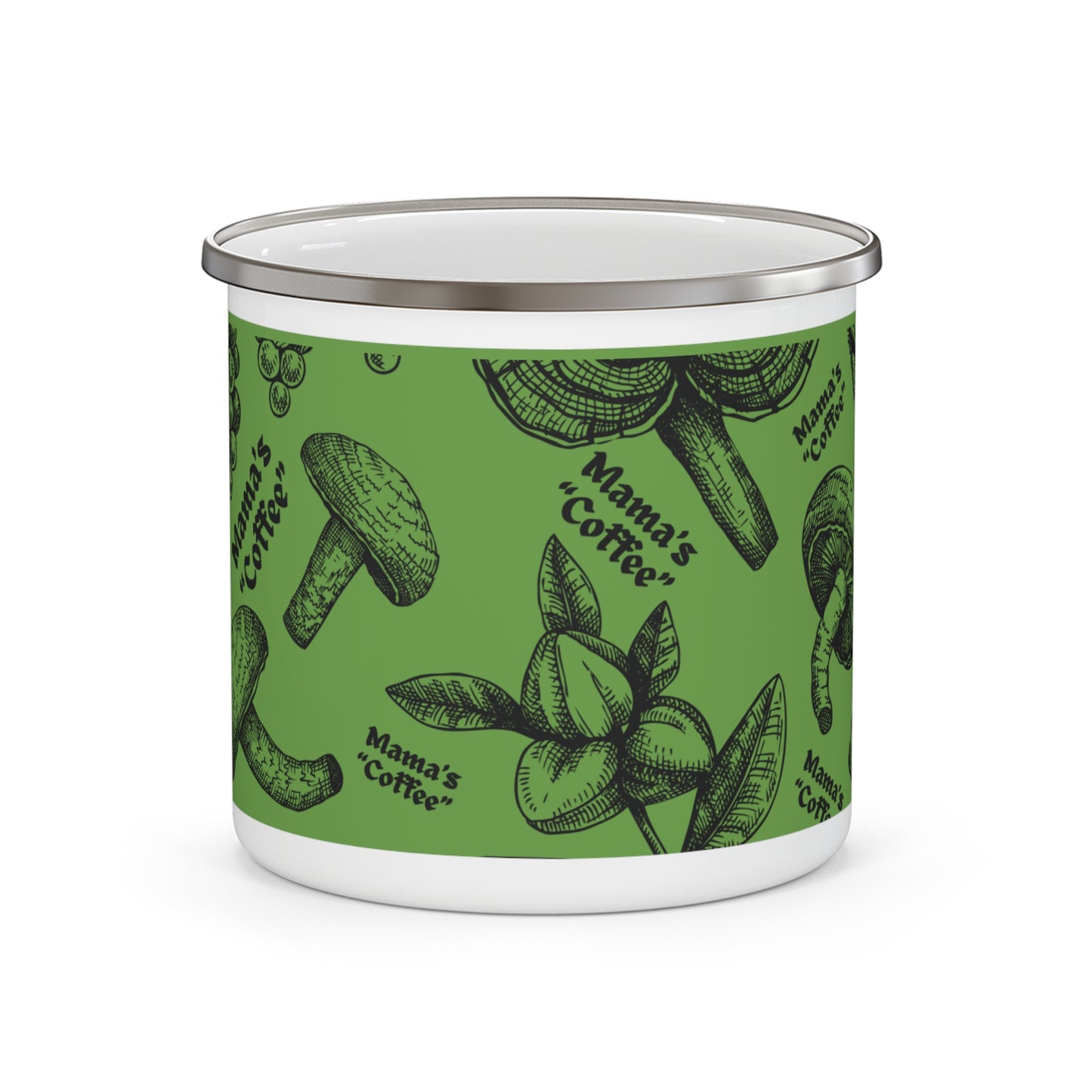 Mama's "Coffee" Green Mushroom Mug