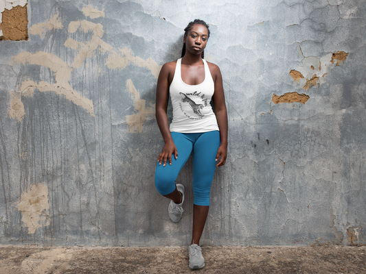 Eco-friendly, Women's Ideal Racerback Tank, Feral Mama's Club Tiger Logo, Feral Mama Gift, Cool Tank top for Mom, Feral Mama Tanktop