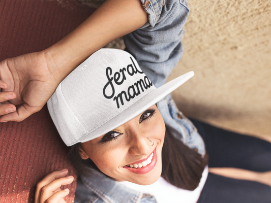Surf Cap for Feral Mamas, Adventure Hat, Baseball Cap for Her, Feral Mom Hat, Hat for Mom, Feral Mama Hat, Gift for Feral Mama