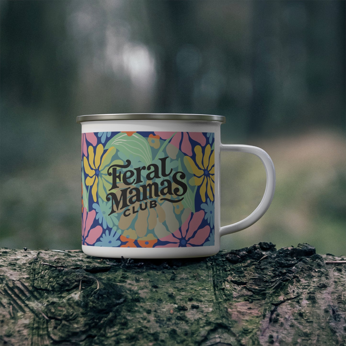 Floral Feral Mamas Club Camping Mug