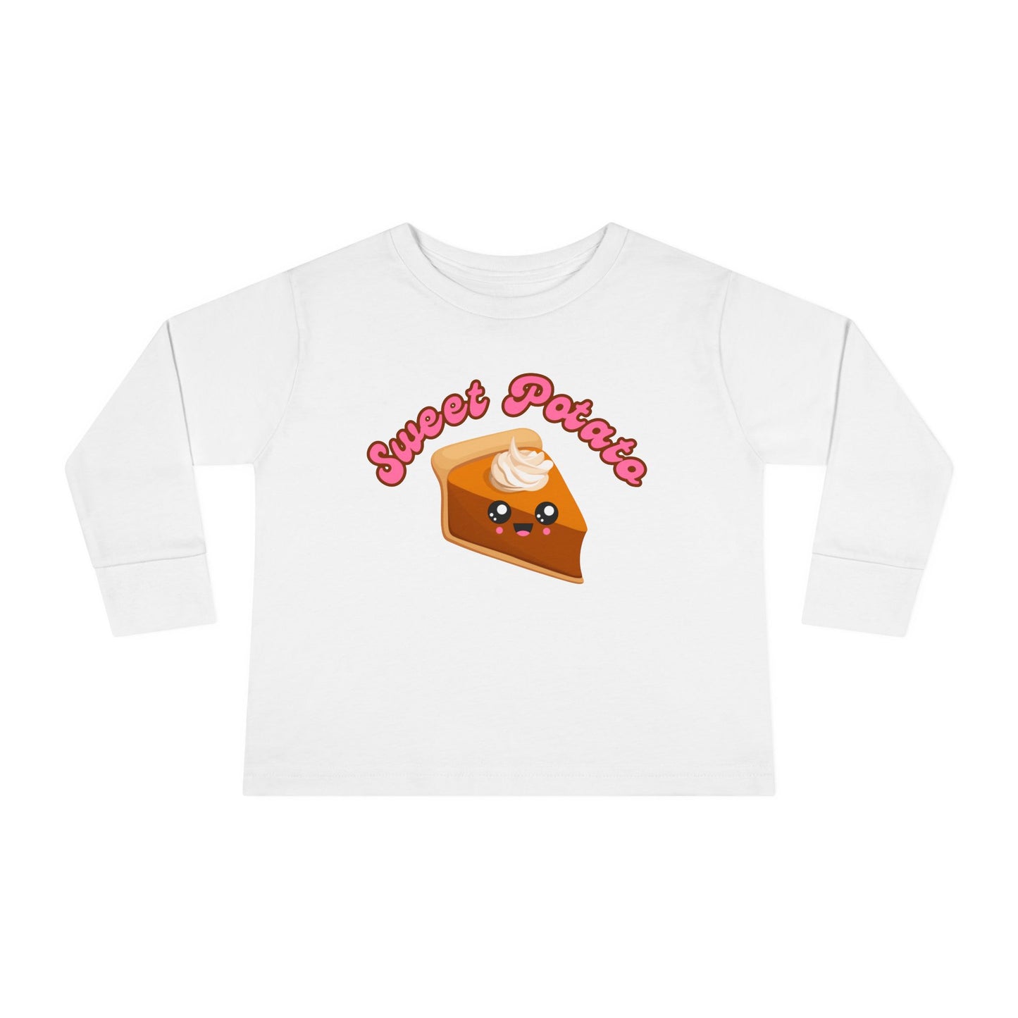 Sweet Potato Pie Toddler Tee, Thanksgiving Shirt, Holiday Outfit, Cute Kids Top, Cartoon Pie Design