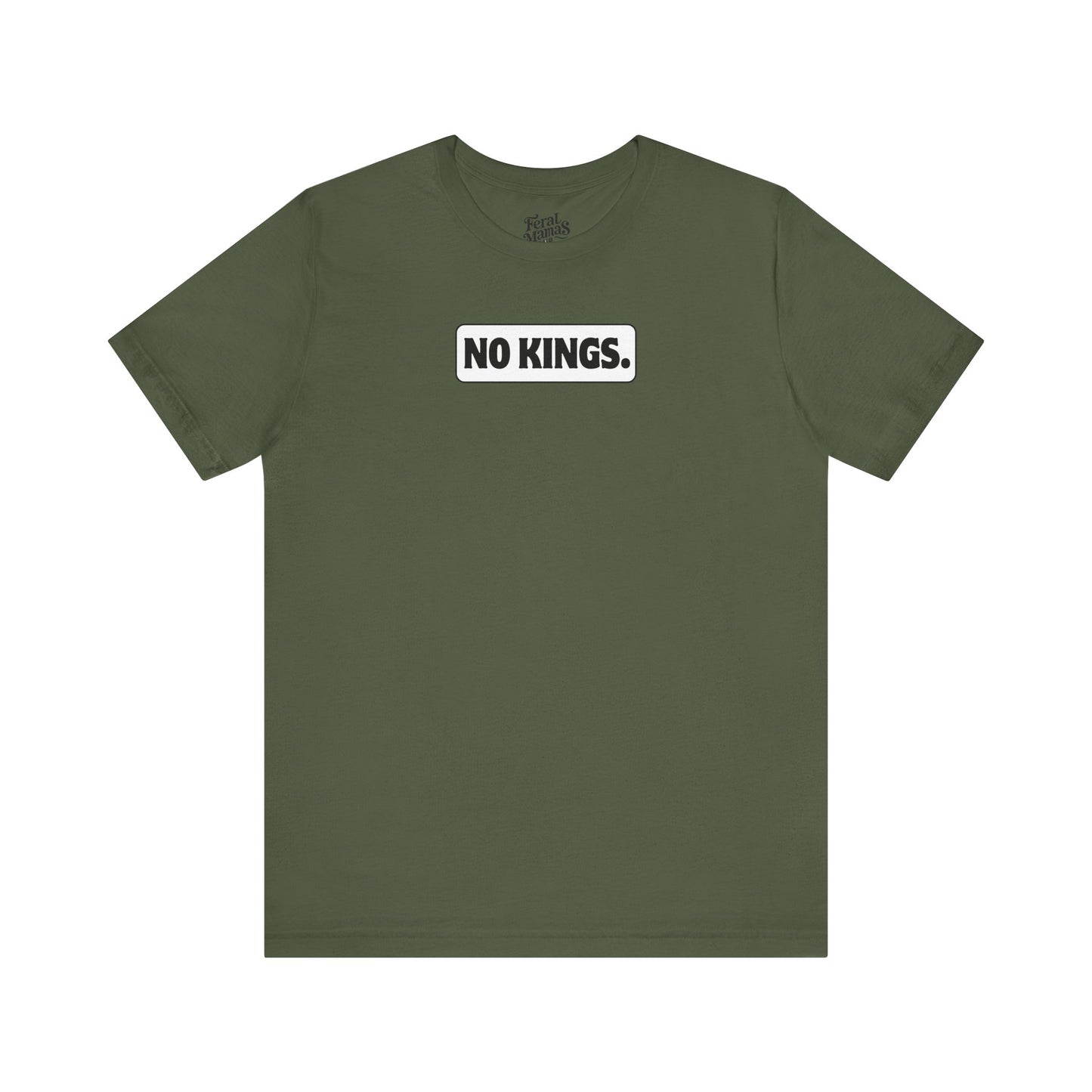 No Kings Graphic Shirt - Unisex Jersey Tee - White Background