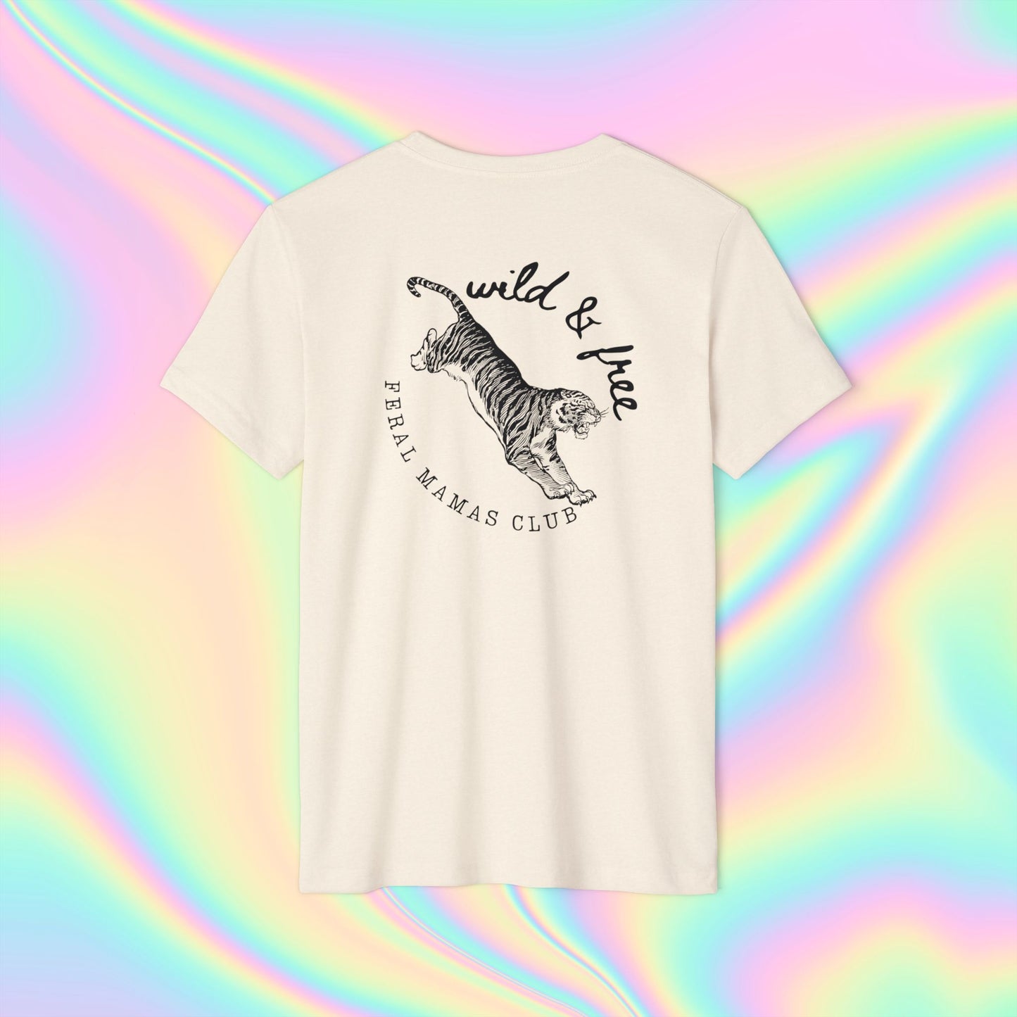 Eco-Friendly Tiger Design T-Shirt - Feral Mamas Club Apparel