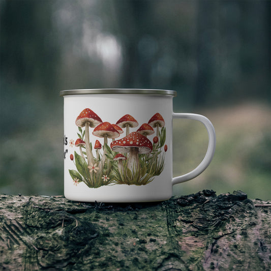 Mama's "Coffee" Enamel Mushroom Mug